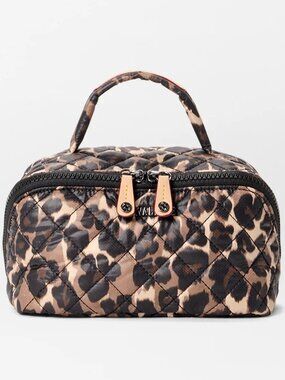 MZ Wallace Leopard Metro Accordion Cosmetic II Bag - NWT